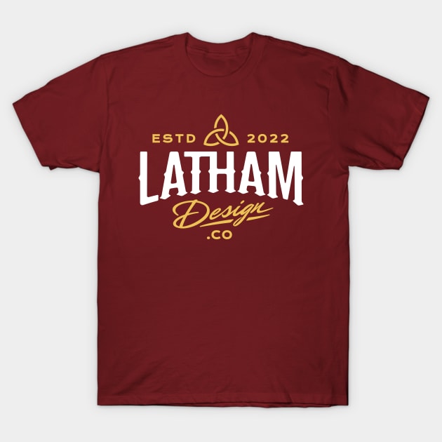 Latham Design Co. – Standard White/Gold T-Shirt by MrLatham